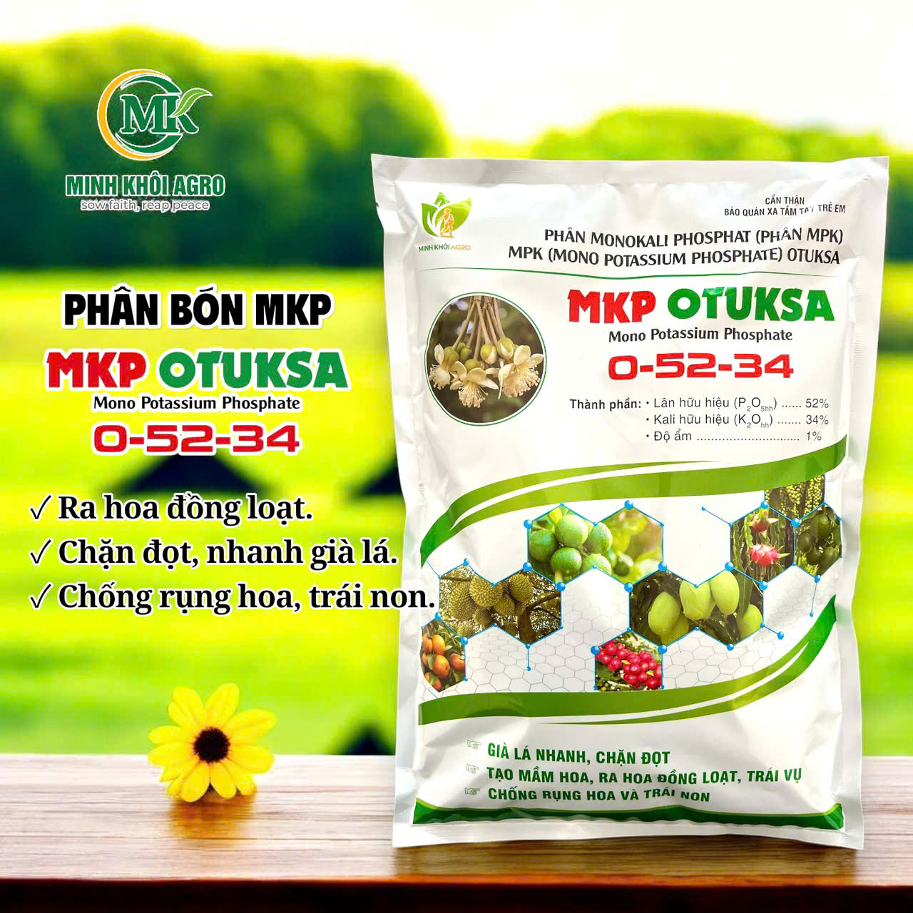 Phân bón MKP Otuksa - Gói 1kg